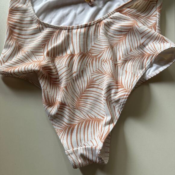 Roxy Palm Tree Dreams One Piece Swimsuit Women’s Size Large NWOT Tropical Print - Picture 5 of 8